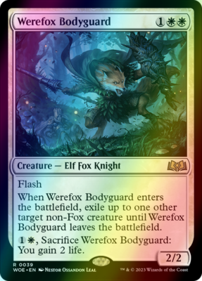 Werefox Bodyguard FOIL, Wilds of Eldraine, MTG WOE NM/M | eBay