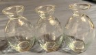 **VINTAGE** (3) Small 4" Clear Glass Bud Vases Wedding Decor Flower Holder — photo 2