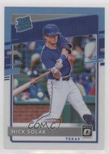 2020 Panini Donruss Optic Retail Carolina Blue & White Prizm Nick Solak #57 0c4