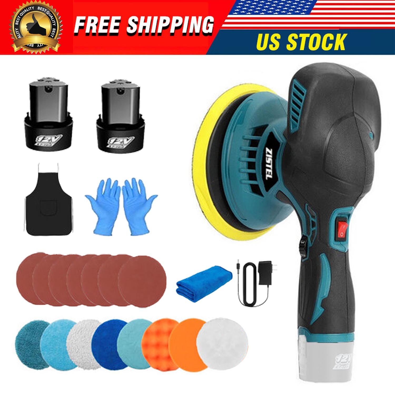 Car Buffer Polisher Waxer 6-Speed Multifunctional Polish Mac