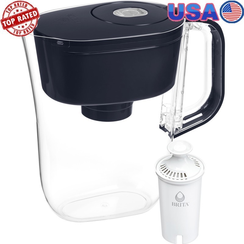 6 Cup Water Pitcher W/ 1 Standard Filter & Smartlight Clean 