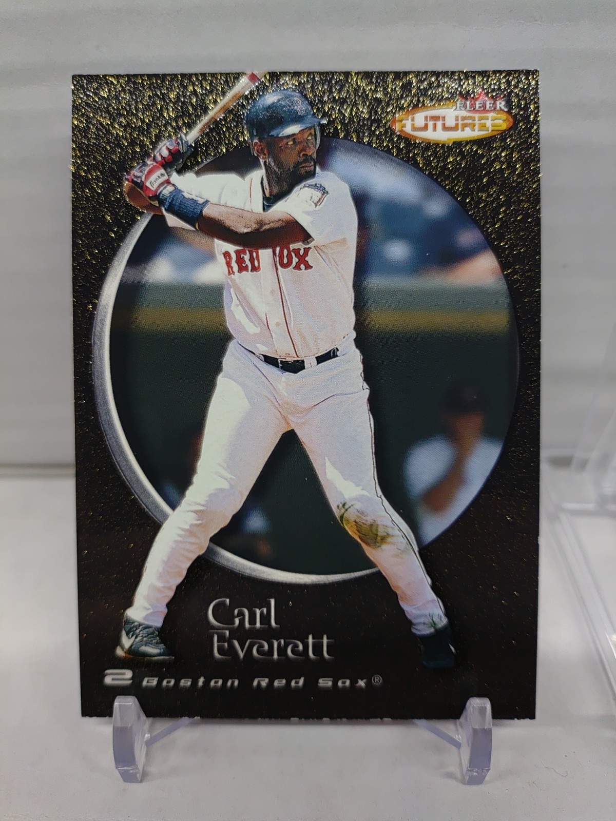 2001 Fleer Futures Carl Everett #124 Black Gold /499 Boston Red Sox