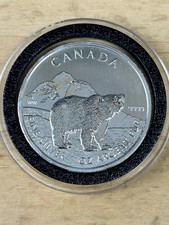 2011 Canada Maple Leaf 1 oz Silver Wildlife Series Grizzly