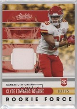 2020 Panini Absolute Rookie Force Relics Prime 3/25 Clyde Edwards-Helaire 1m7r