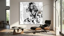 Motiv Brigitte Bardot Limited 120x120 cm XXL Premium Acrylglas Pop Art Fine Art
