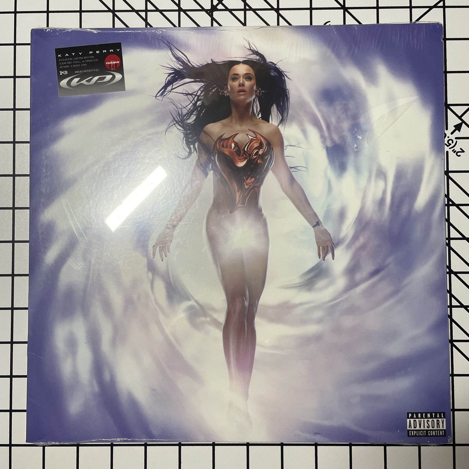 BRAND NEW 143 by Katy Perry Vinyl Target Exclusive Clear Red Color (Small Scuff)