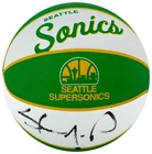 Shawn Kemp Signed Supersonics Wilson Retro NBA Mini Logo Basketball - (SS COA)