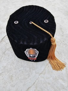 Fez-O-Rama Vacuum Tube Black XL Fez With Tassel.