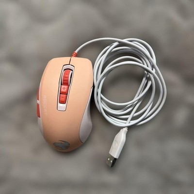 Roccat Kone Pure Ultra Coral Bloom Gaming Mouse Wired Tested Used