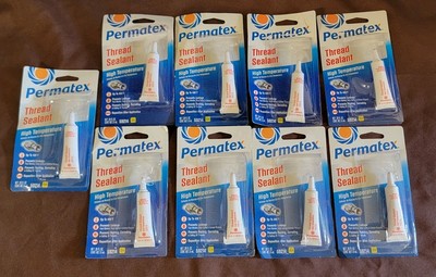 9 Permatex 59214 Thread Sealant 6ml Tubes High Temp .20oz, -65 To 400 Degrees F