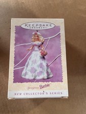 Hallmark Keepsake Ornament 1995 Springtime Barbie Flower Dress Blonde 1st 1 MIB