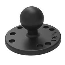 LOT OF 5 RAM Mounts Round Aluminum 2.5'' Base with 1" Ball RAM-B-202U