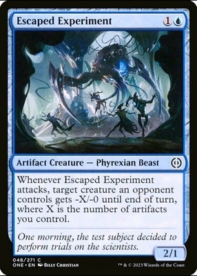 X 1 Escaped Experiment NM ONE 048 MTG Magic The Gathering