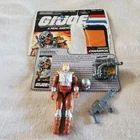 Vintage GI Joe Figure 1988 Charbroil With Accessories And File Card