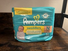 Pampers Swaddlers Newborn Diapers Size N Under 10 lbs 20 Count