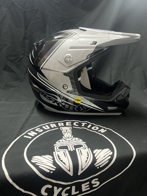 Malcom Smith Racing Motocross Helmet 2XL MAV3 Grey Black MIPS Brand New W/ Tags
