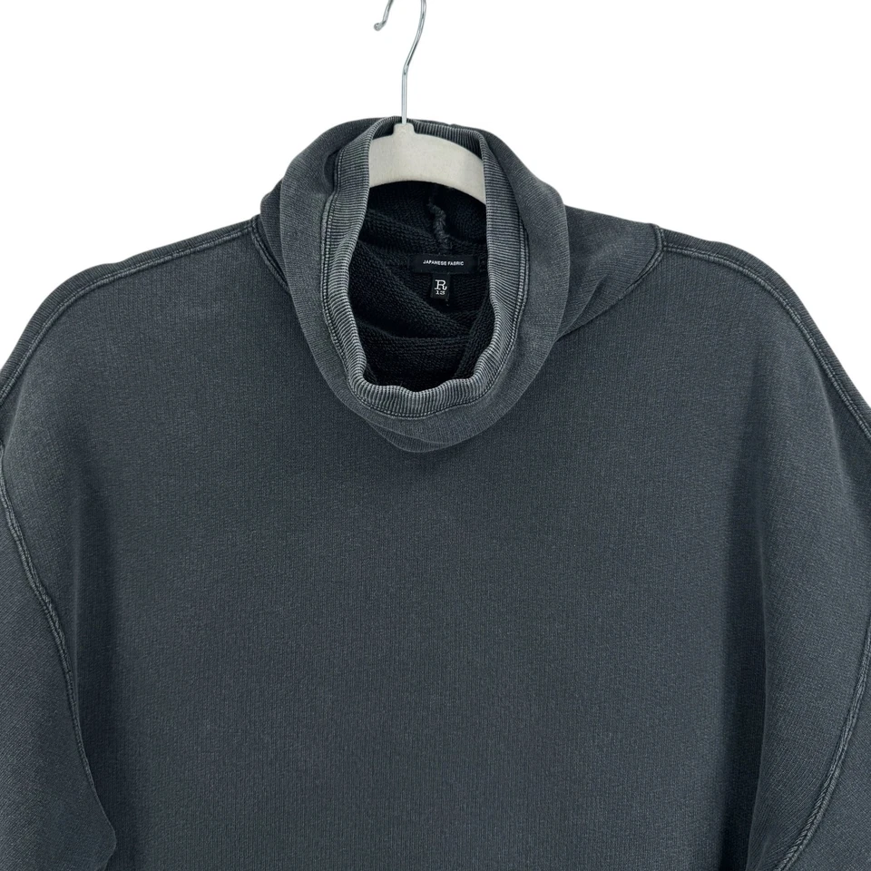 Sudadera polar vintage R13 Maskup para mujer XS negra de gran tamaño grunge vanguardista Foto 2 de 4