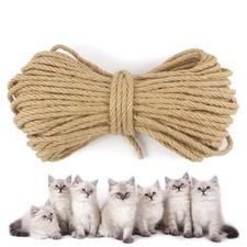 Sisal Rope 1/4 Inch X 100 Ft, Natural Hemp Rope Twine Twisted 4 Strand, Idea ...