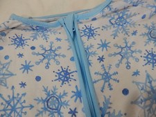 OG Little Sleepies Boys Girls HTF 3T SNOWFLAKE One Piece Bamboo 2 way Zip Pajama