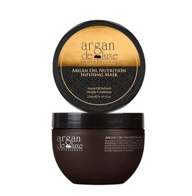 Argan Oil Hair Mask - Deep Conditioner 100% ORGANIC Oil Repair Dry Damaged Hair - Image 1 of 4
