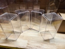 Ty Beanie Baby Clear Acrylic Display Cases with Lids Lot of 3