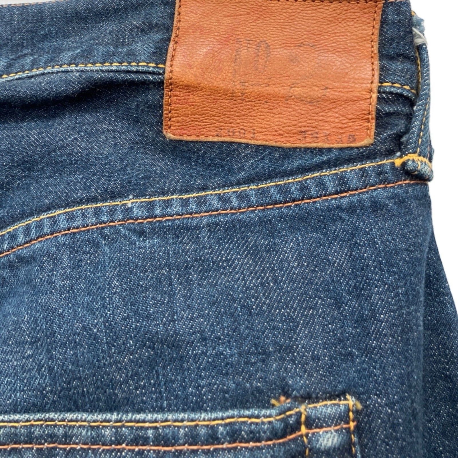 EVISU 2001 No.2 Daikoku Tiger Jeans Indigo Men's 38 W… - Gem