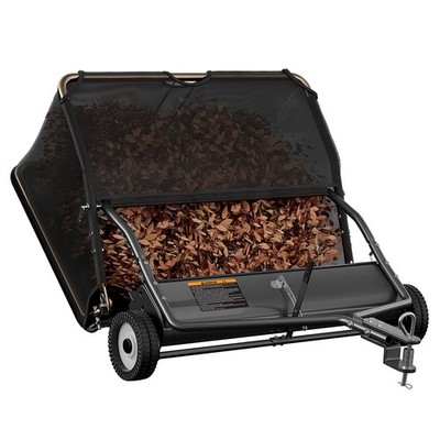 42'' Tow Behind Lawn Sweeper Leaf Collector for Grass Lawn 18.55 cu. ft Capacity