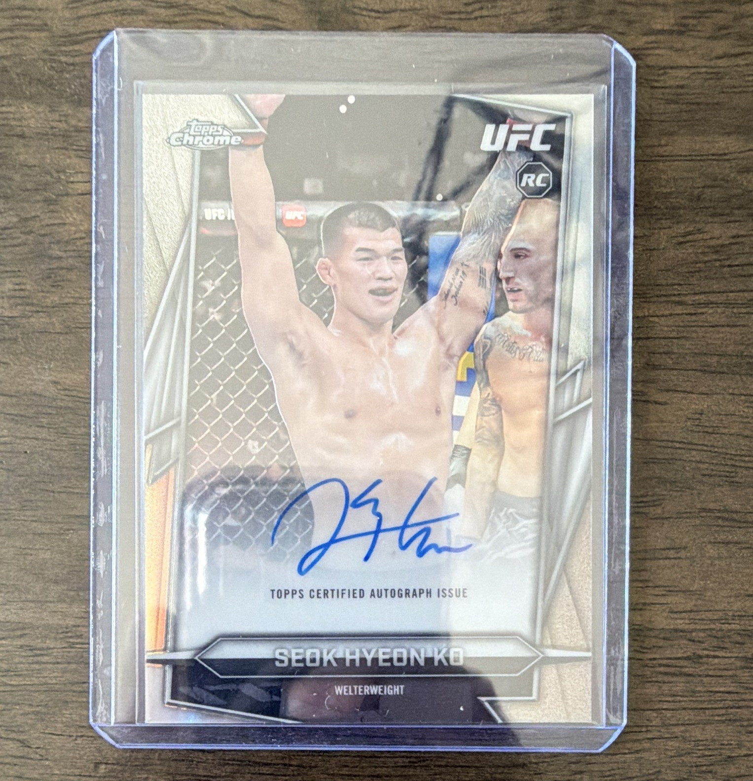 Topps 2026 UFC Chrome MMA Rookie Autograph Seokhyeon Ko BAV-SK