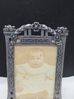 Vintage Siegl Pewter Picture Frame Ornate Round Antique Look West Germany Siegl — photo 2