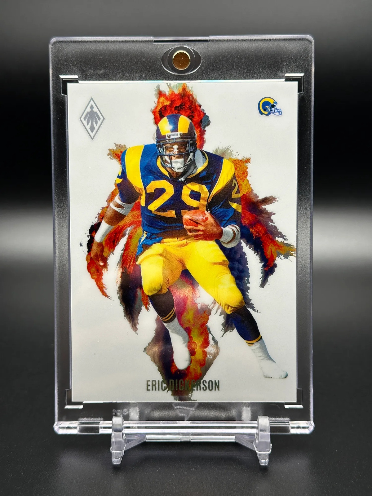 Eric Dickerson 2025 CASE HIT Panini Phoenix Football #CB-EDN Color Blast Rams