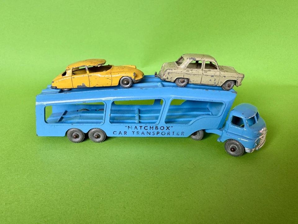 Matchbox A2A Bedford Car Transporter mit 2 Schrott Autos 66A DS 19, 30A Ford - Bild 2 von 4
