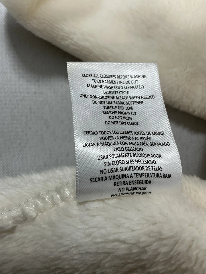 Womans Gerry Hoodie Pullover XL Cream 1/4 Zip Pockets  - Image 4 of 4