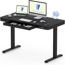 FLEXISPOT Comhar Electric Standing Desk with Drawer Desktop  Adjustable Frame Q