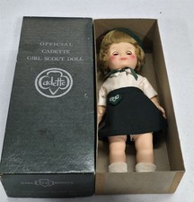 T-149 VINTAGE 1960'S OFFICIAL CADETTE GIRL SCOUT DOLL WITH ORIGINAL BOX 