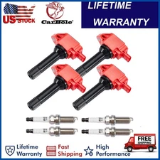 4x Ignition Coil & IRIDIUM Spark Plug for Subaru Legacy Forester Outback UF724