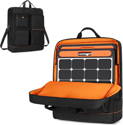 Solar Panel Storage Bag with Bright Lining, Solar Panel Carry Case