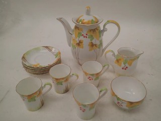 Vintage Royal Grafton Handpainted Bone China Tea Set 13 Piece England