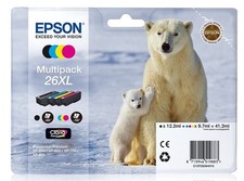 CARTUCCIA EPSON 26 XL ORSO ORIGINALE - MULTIPACK COLORI