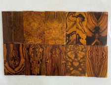 DESERT IRONWOOD BOOKMATCH BURL PAIR H F 10 PZAS 5.2X1.7X3/8 LOT BM 7