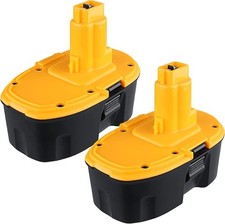 18V Replacement Battery for DeWalt DC9096 2 Packs 5.0Ah 18 Volt Replacement Batt