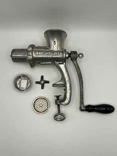 Antique Alexanderwerk #5 German Meat Grinder Complete and Functional