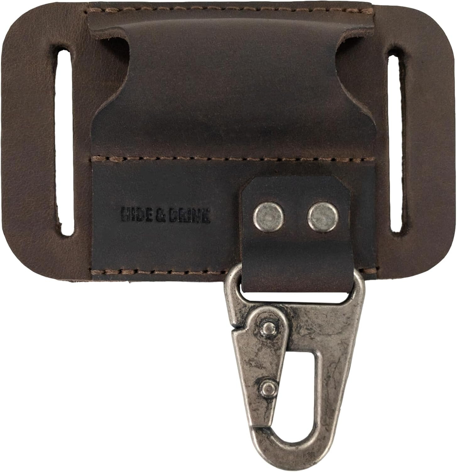 , Mini Flashlight Holster with Belt Mount, Extra Clasp for Accessories, Handmade