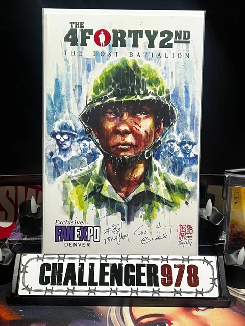 The 4 Forty 2nd The Lost Battalion #1 Tony Moy SIGNED Trade-Dress w/ COA