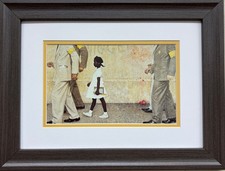 Norman Rockwell "The Problem We All Live With" Framed Civil Rights History Art
