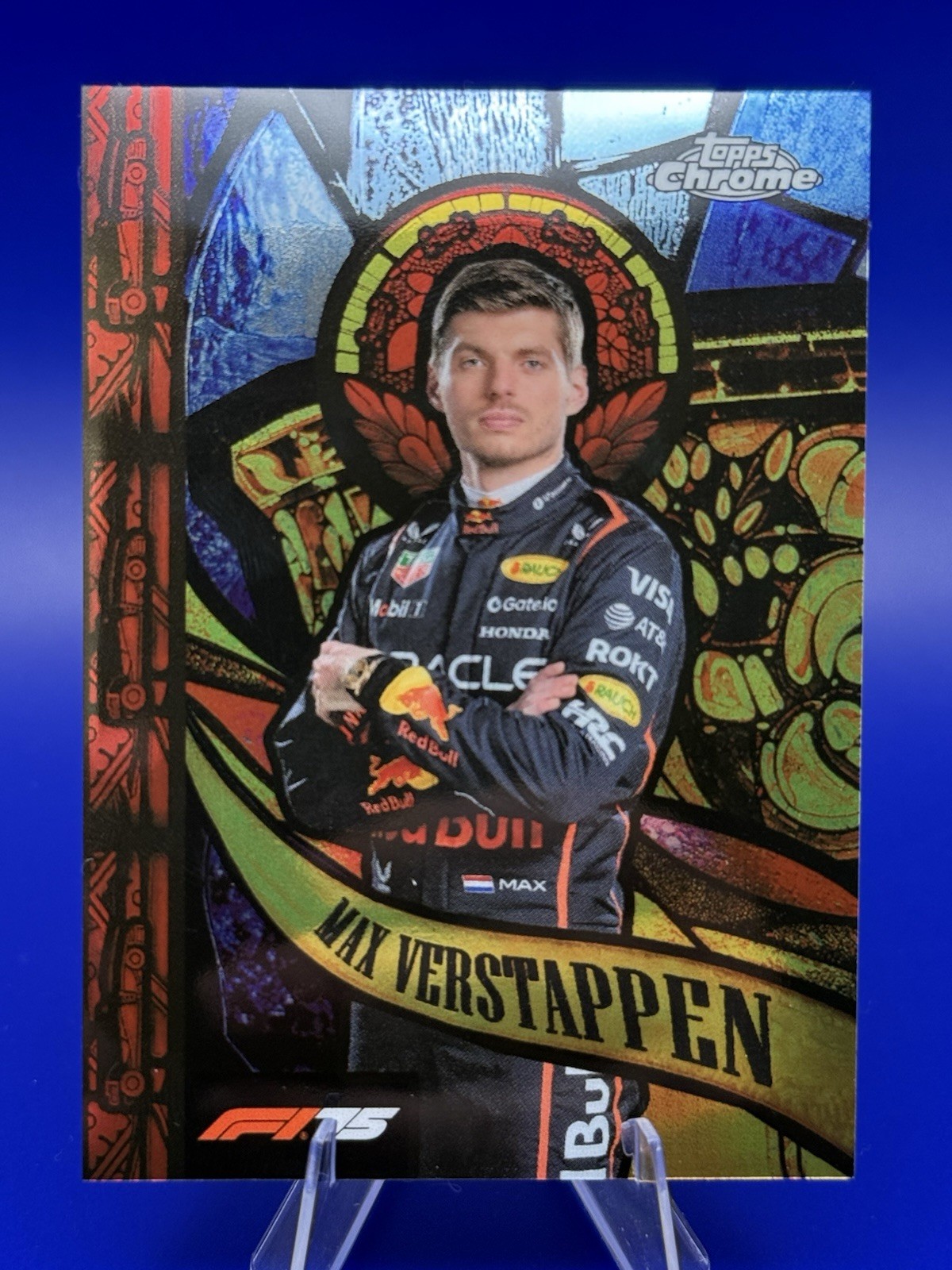 2025 Topps Chrome Formula 1 75th Max Verstappen 1-Of-9 The Grail Case Hit SSP
