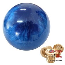 Round Ball Marble Style Shift Knob Universal Manual Shift Knob Dark Blue