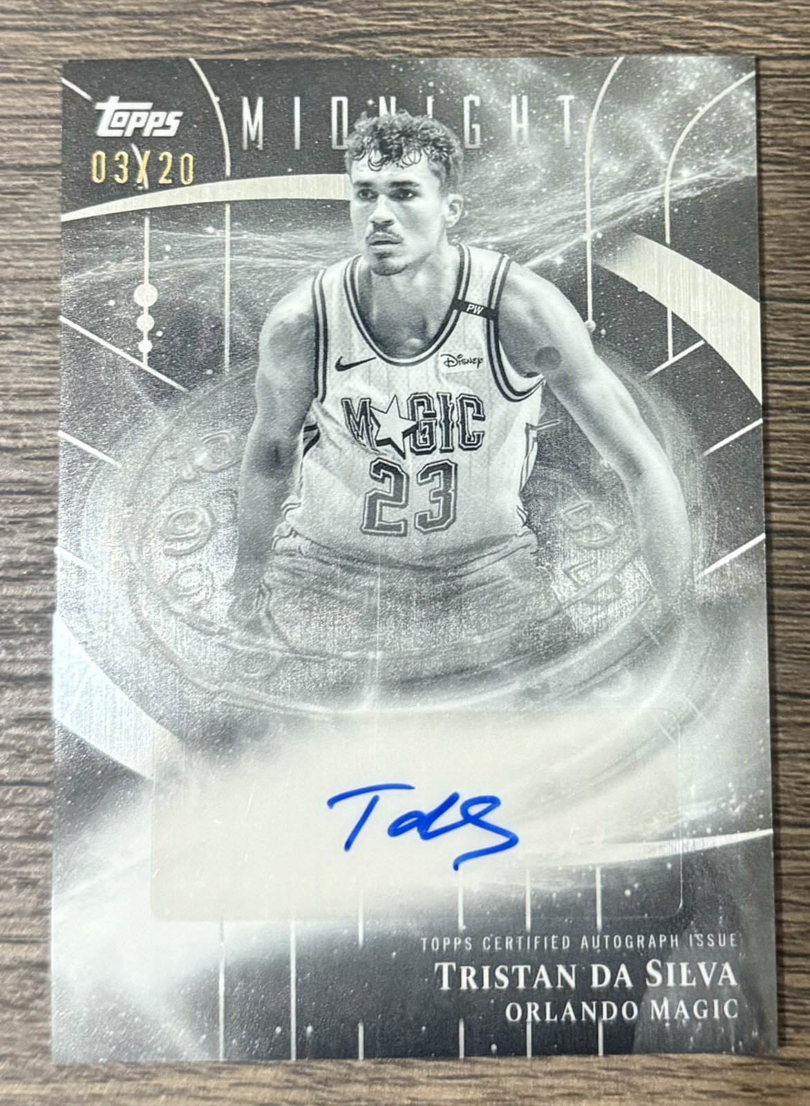 2025-26 Topps Midnight Tristan da Silva Stroke of Midnight Auto Equinox #/20