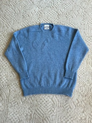 Jamieson's Shetland Sweater (light blue, 100% wool, large)
