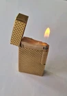 Dupont Gold Plated Lighter ? S.T. Dupont Lighter Good Condition Works