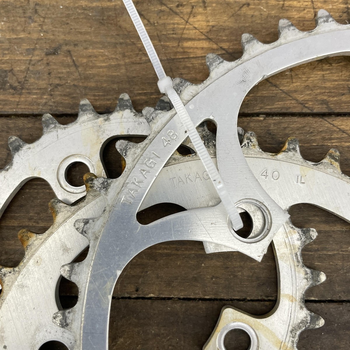 Vintage Takagi Chainring Set 48t 40t 110 74 BCD Japan Road Triple